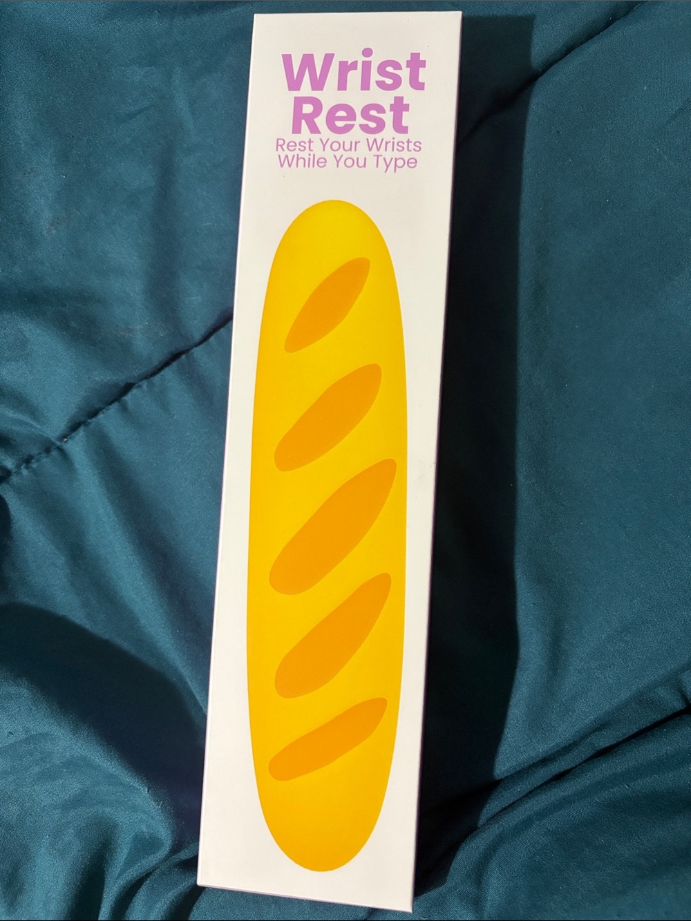 Wrist Rest - Yellow Ergonomic Wrist Support by a Loaf of Bread 🥖